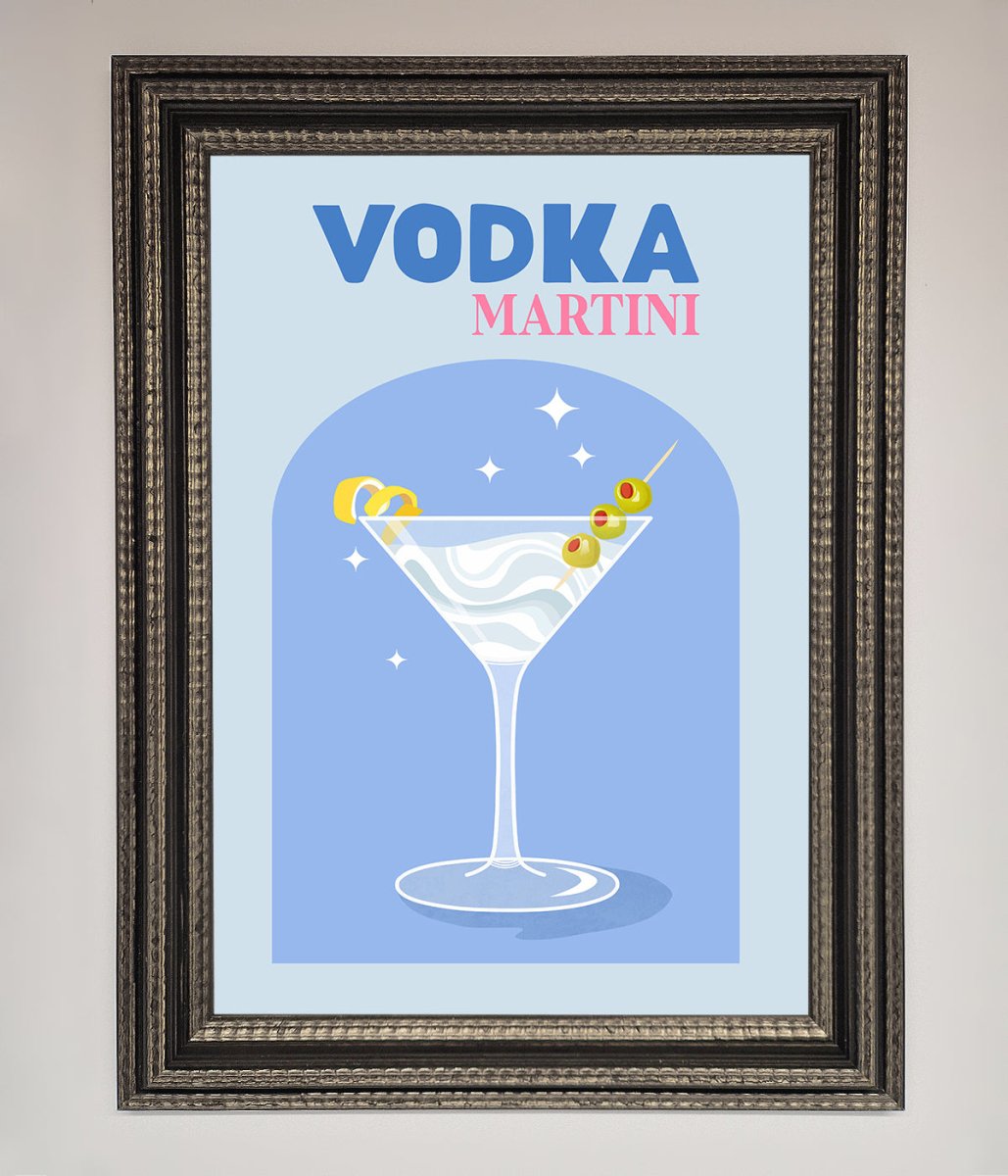 Vodka Martini Framed Wall Art-17