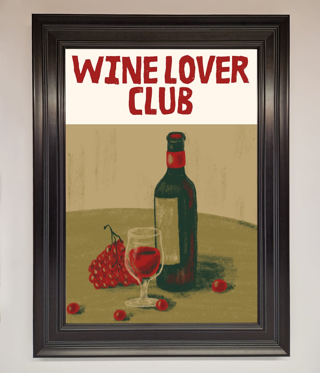 Wine Lovers Club Framed Poster-6