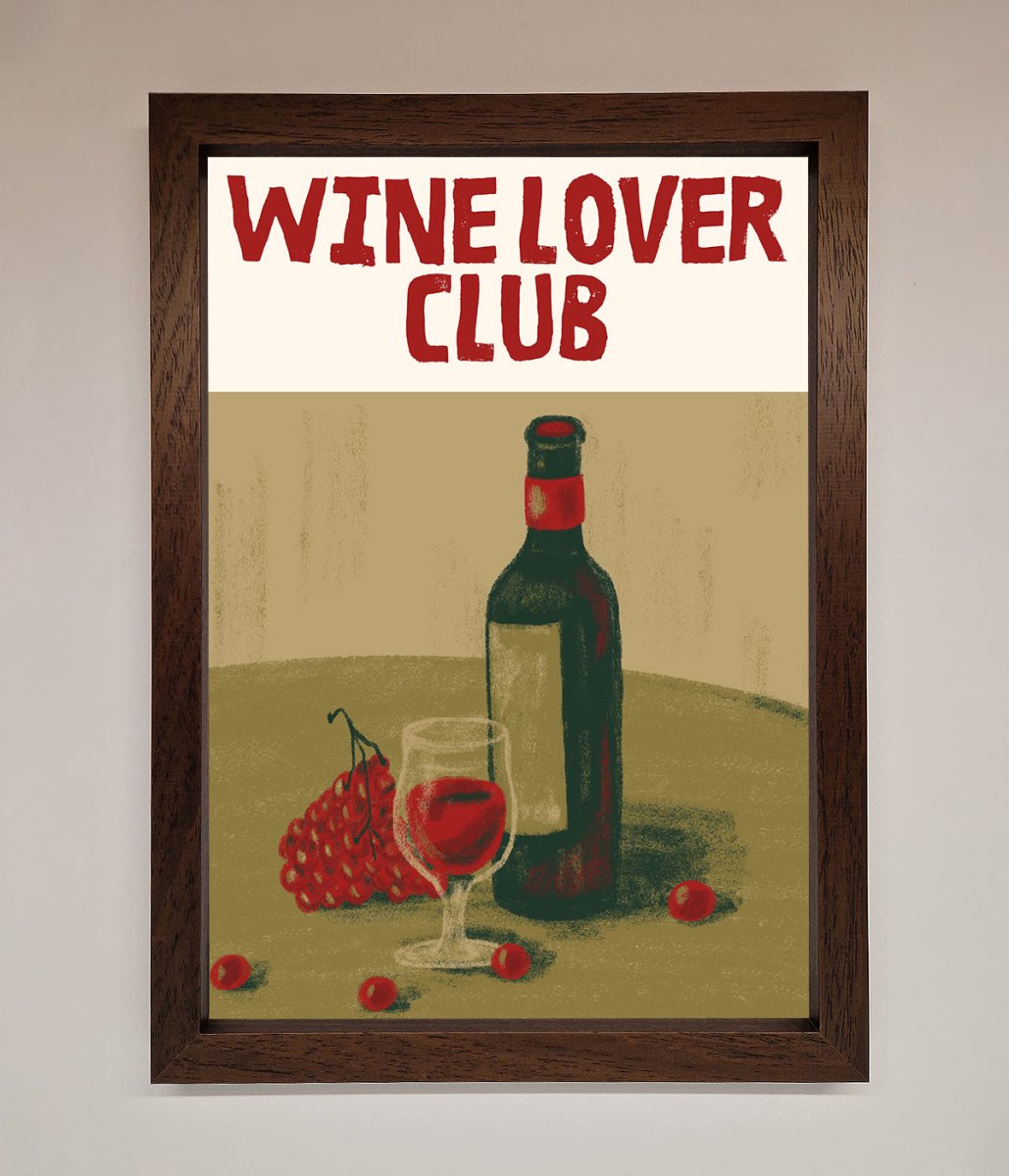 Wine Lovers Club Framed Poster-0