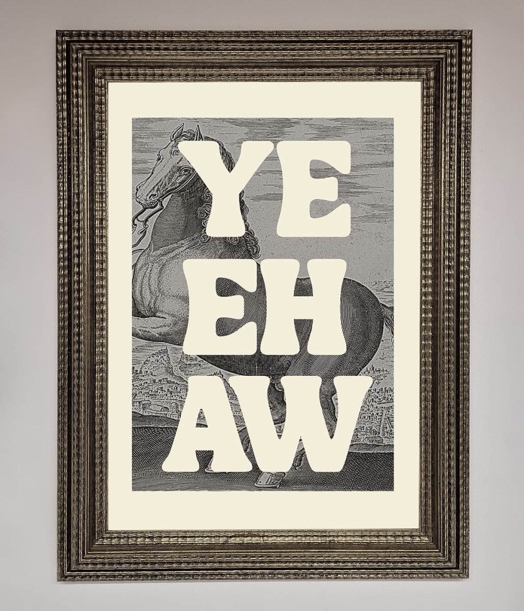 Yehaw Framed Poster-16