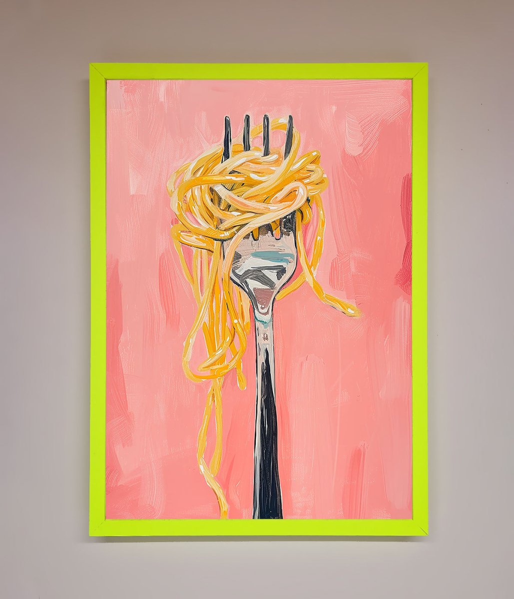 Yes To Spaghetti Framed Print-12