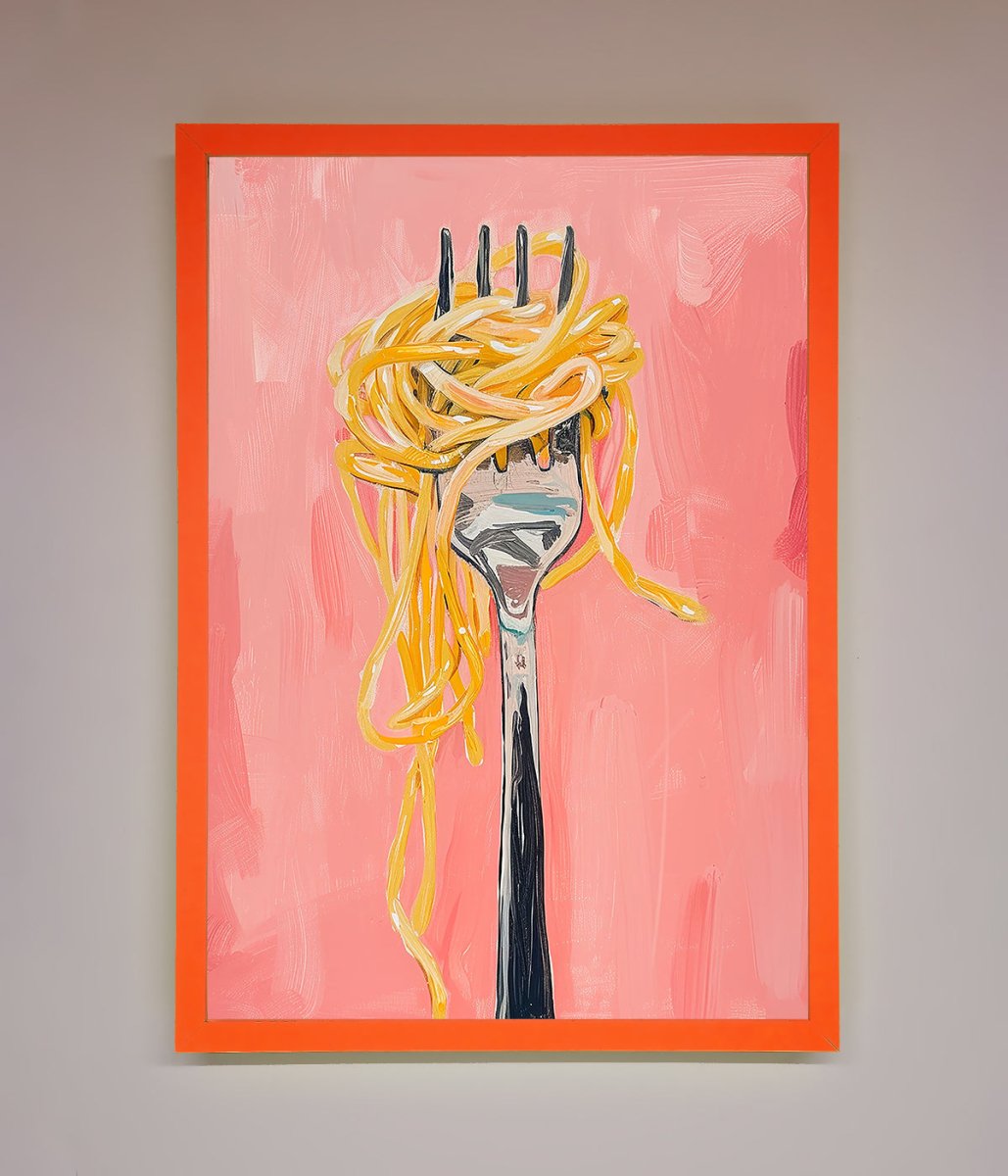Yes To Spaghetti Framed Print-10