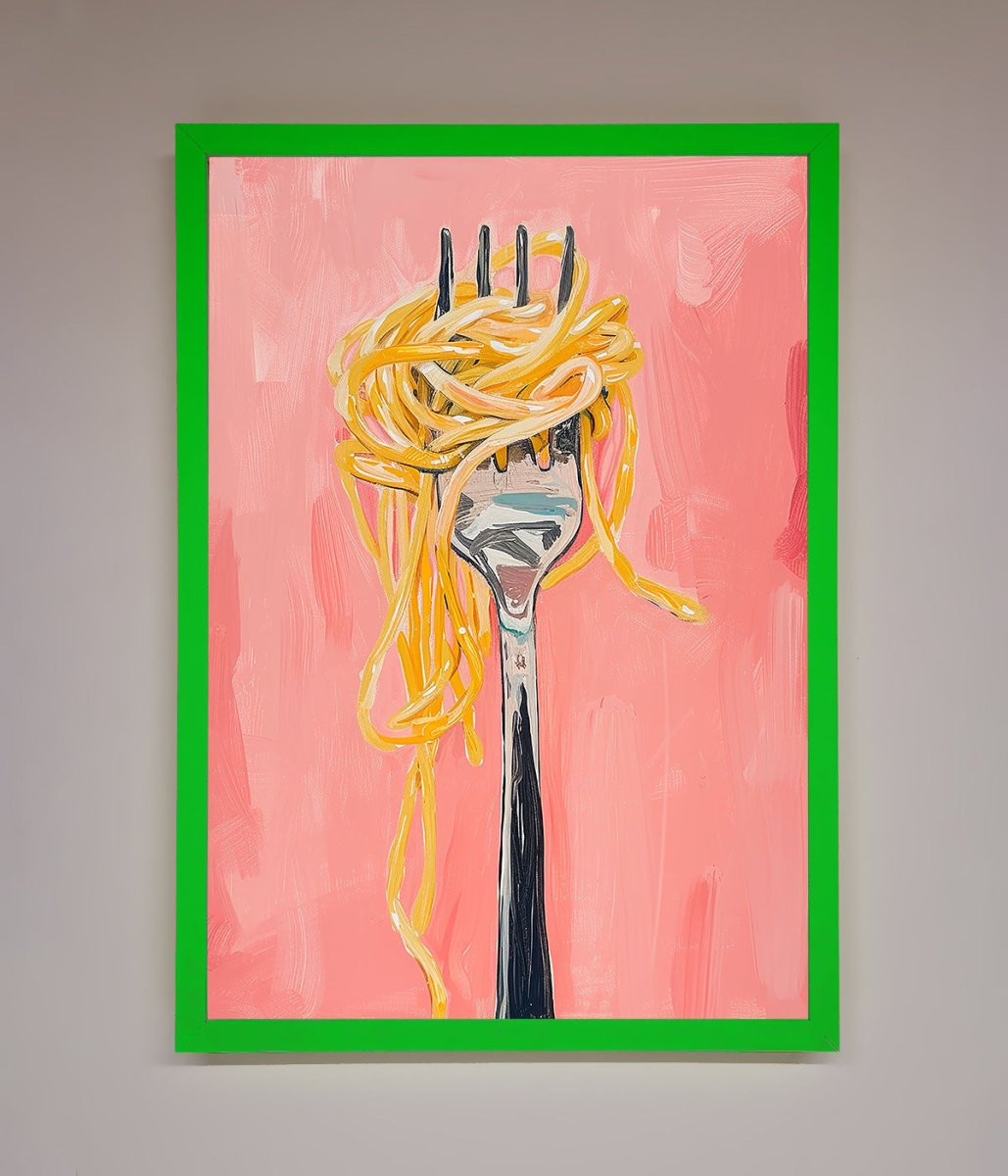 Yes To Spaghetti Framed Print-11