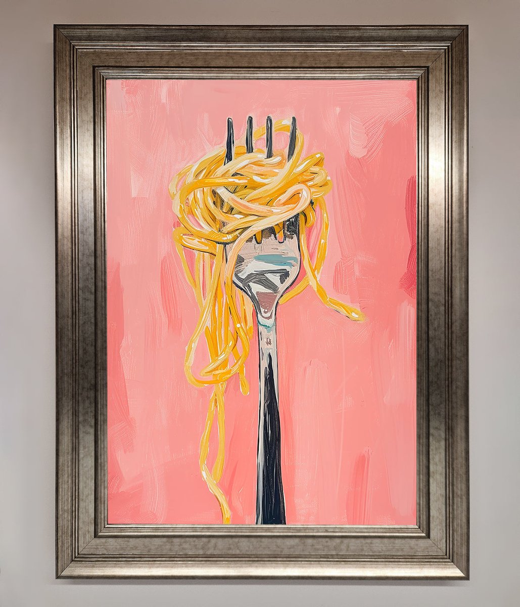 Yes To Spaghetti Framed Print-5