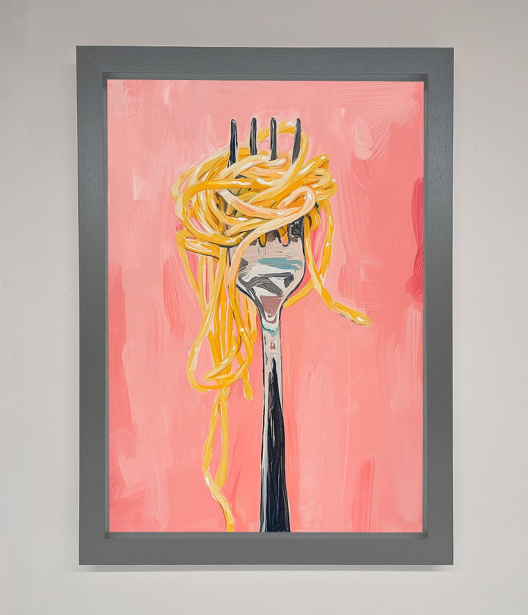 Yes To Spaghetti Framed Print-3