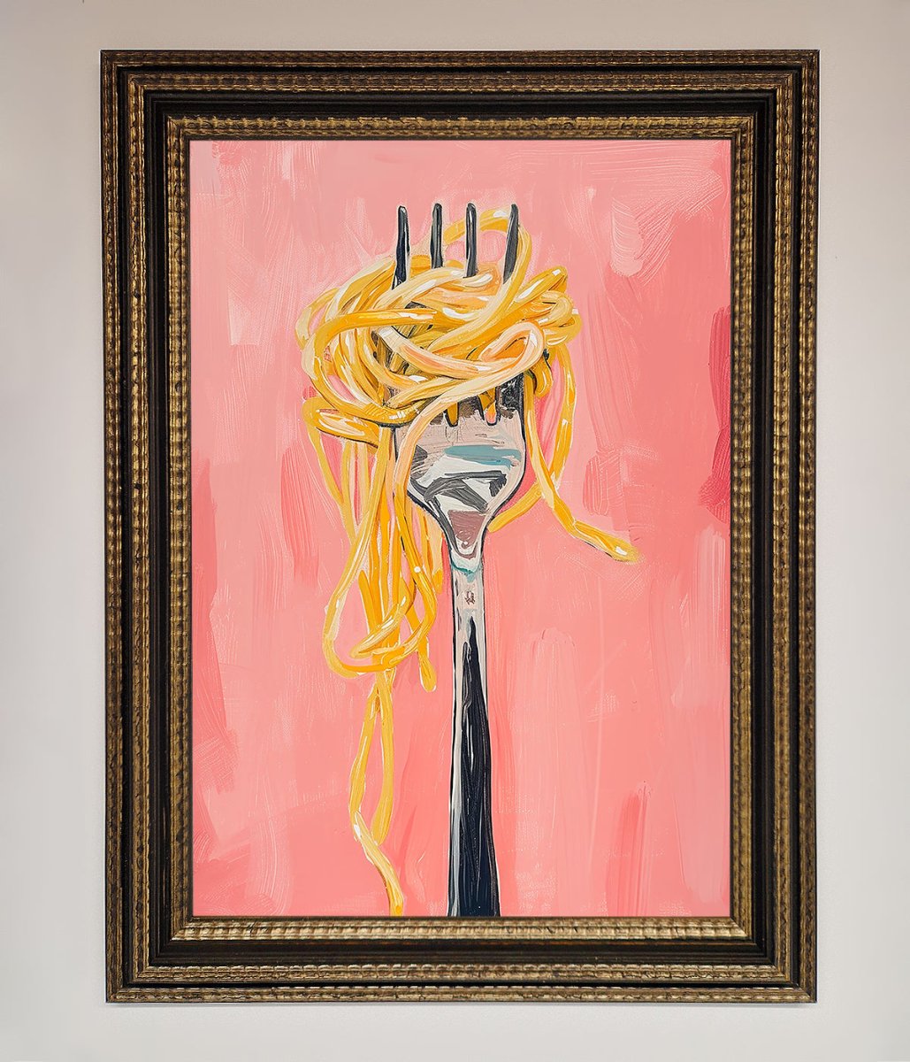 Yes To Spaghetti Framed Print-18