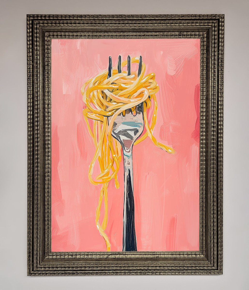 Yes To Spaghetti Framed Print-16