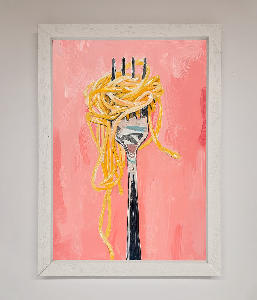 Yes To Spaghetti Framed Print-0