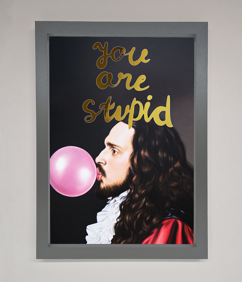You Are Stupid Foil Print-9