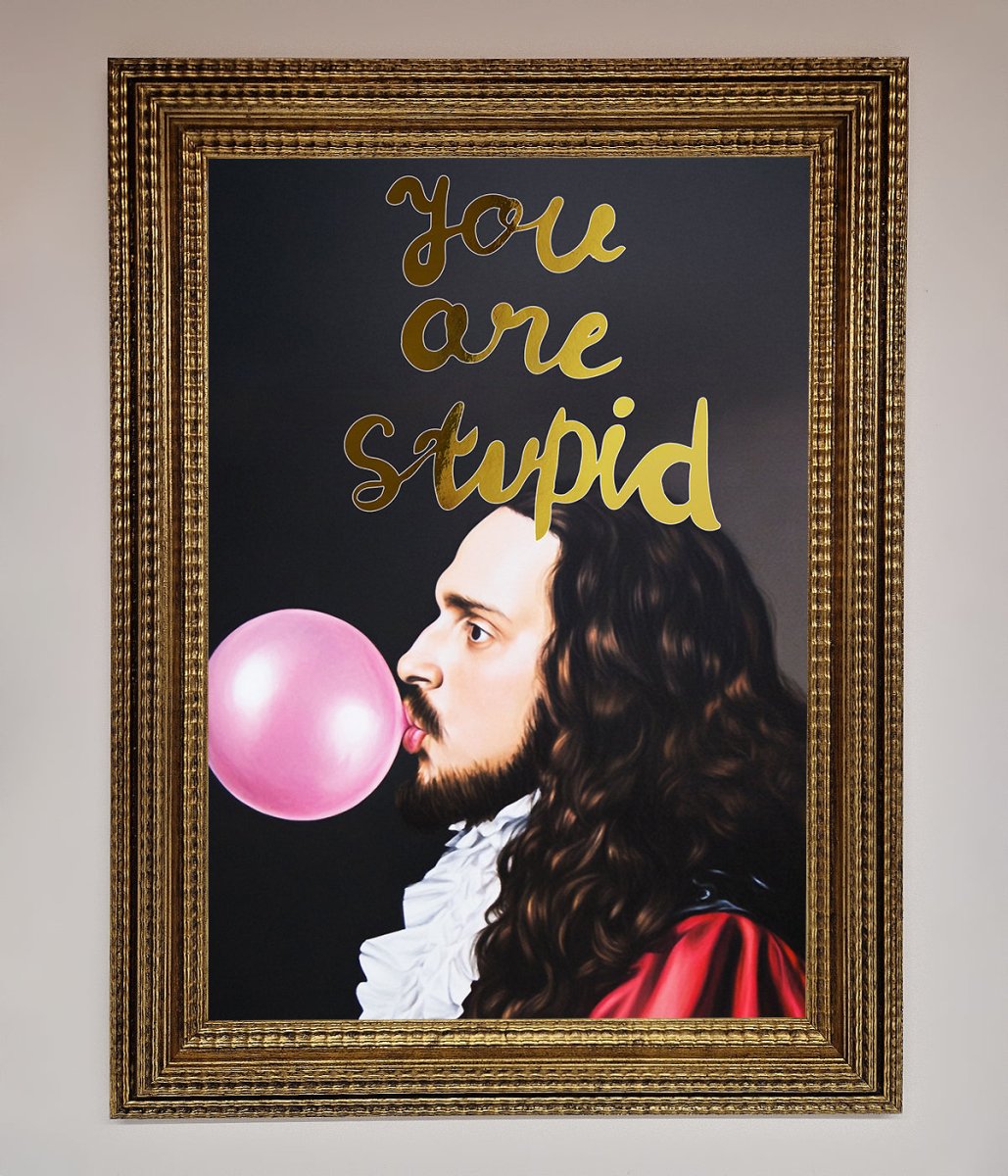 You Are Stupid Foil Print-15