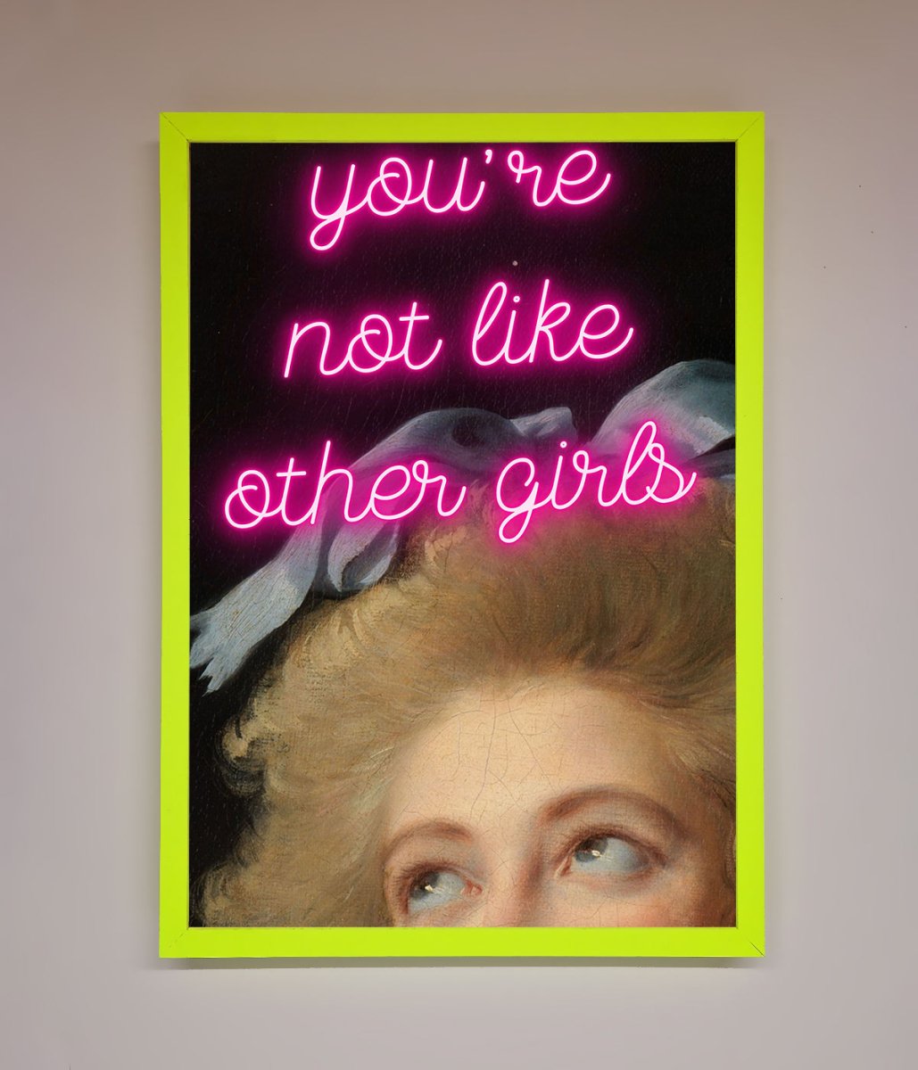 Youre Not Like Other Girls Framed Wall Art-12