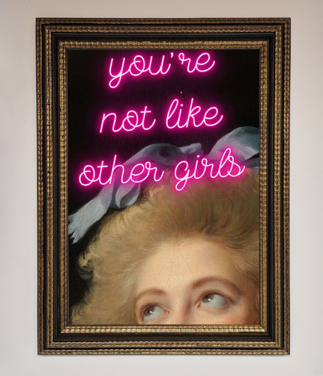 Youre Not Like Other Girls Framed Wall Art-18