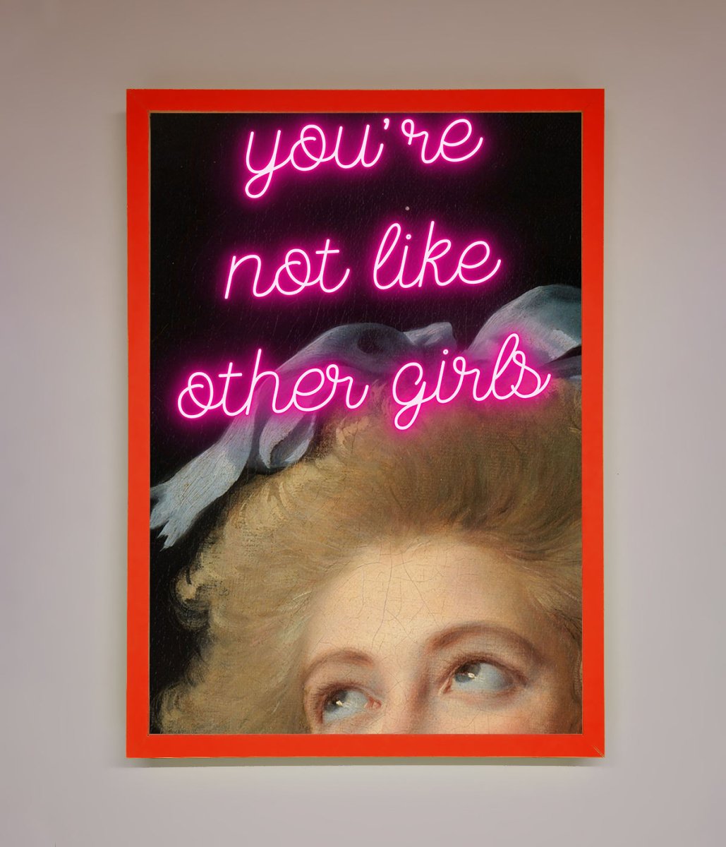 Youre Not Like Other Girls Framed Wall Art-14