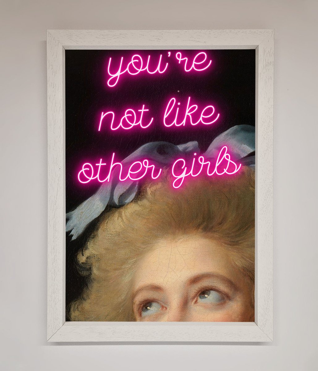 Youre Not Like Other Girls Framed Wall Art-2