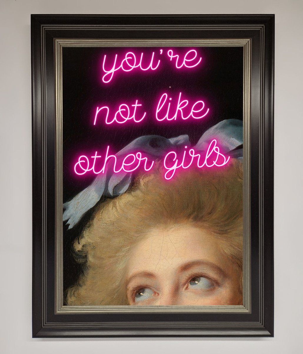 Youre Not Like Other Girls Framed Wall Art-7