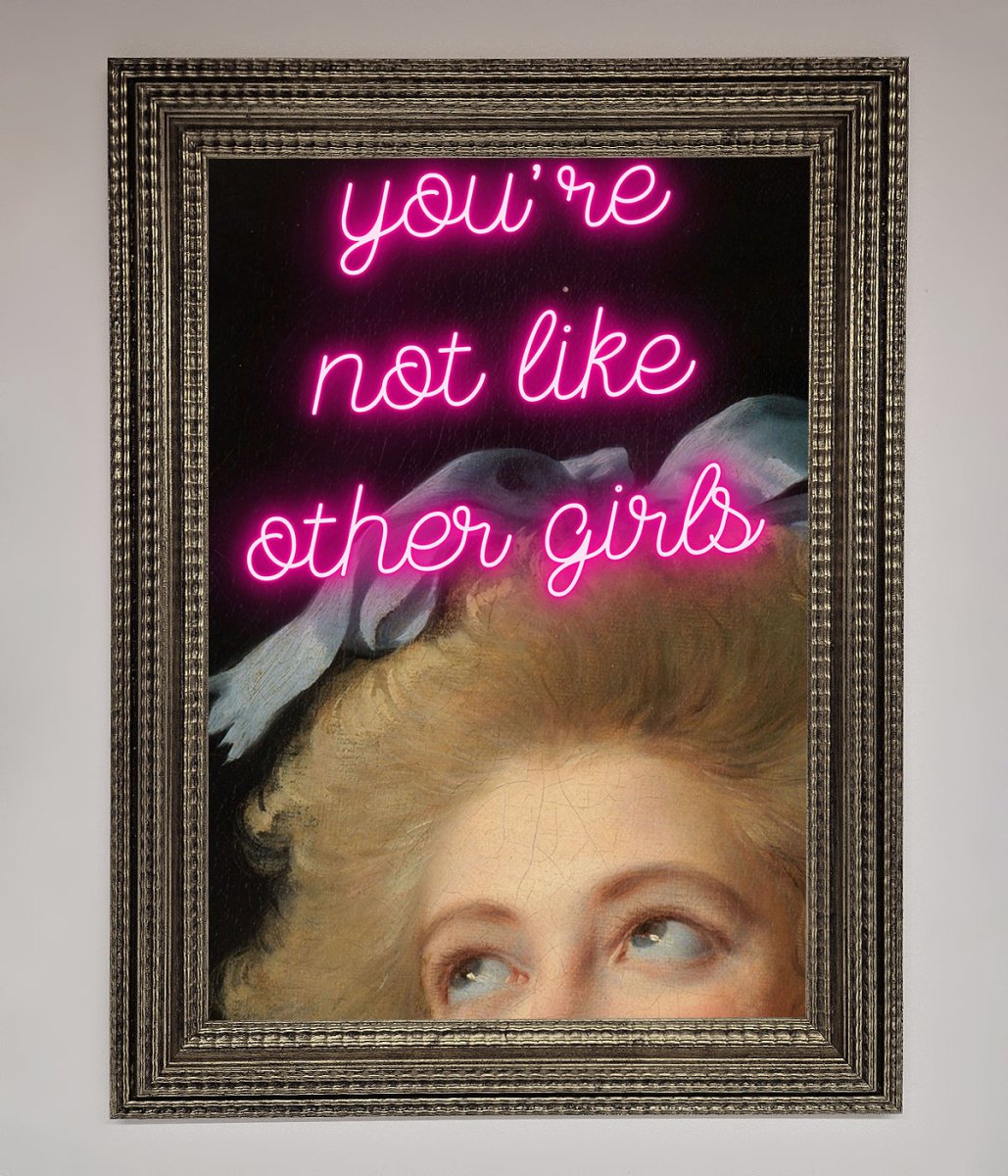Youre Not Like Other Girls Framed Wall Art-16