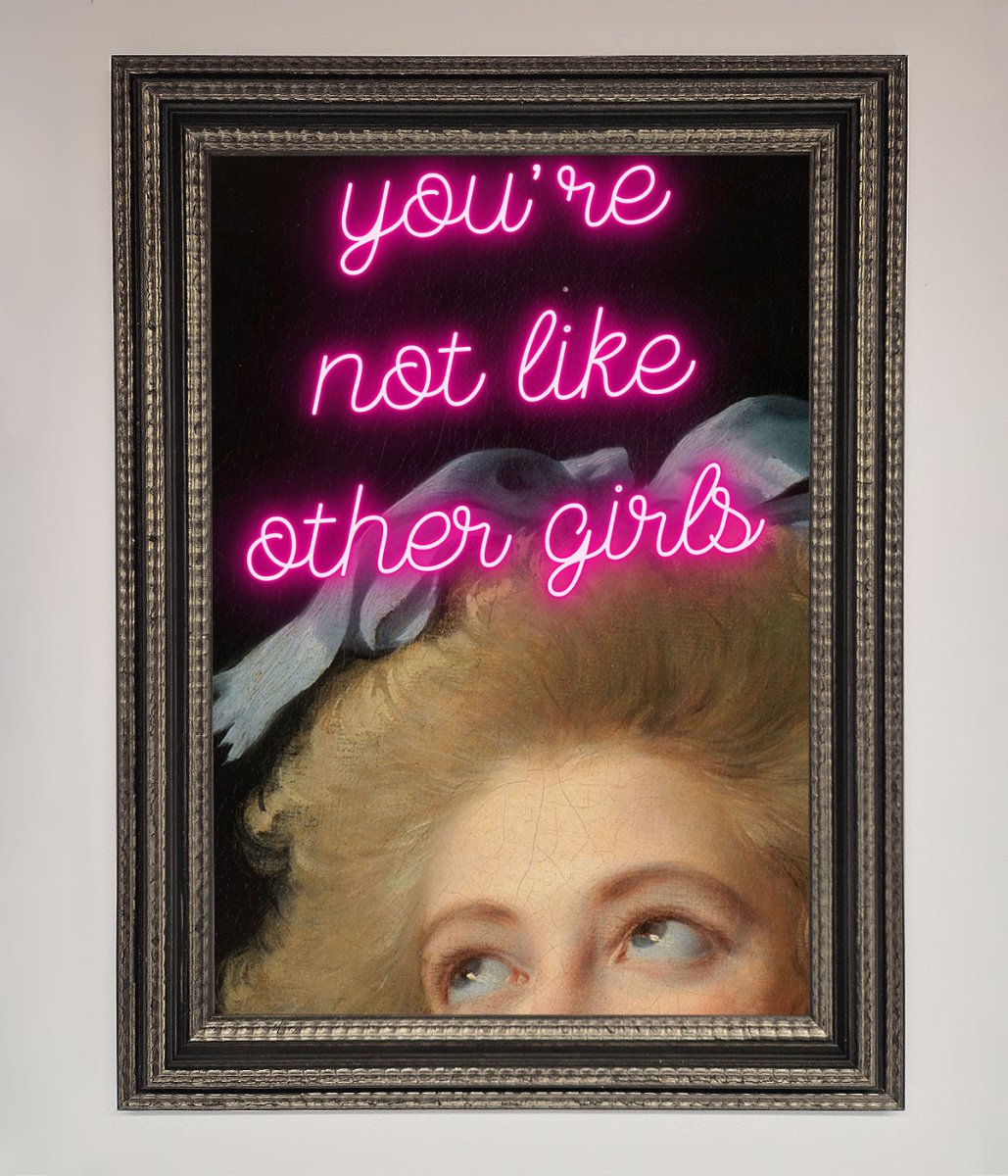 Youre Not Like Other Girls Framed Wall Art-17