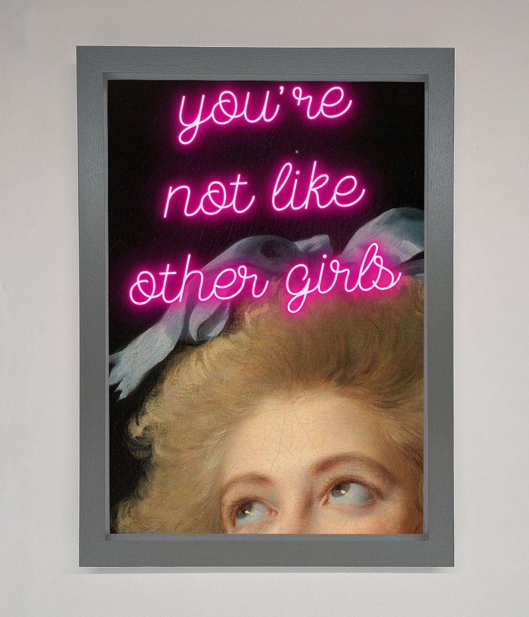 Youre Not Like Other Girls Framed Wall Art-4