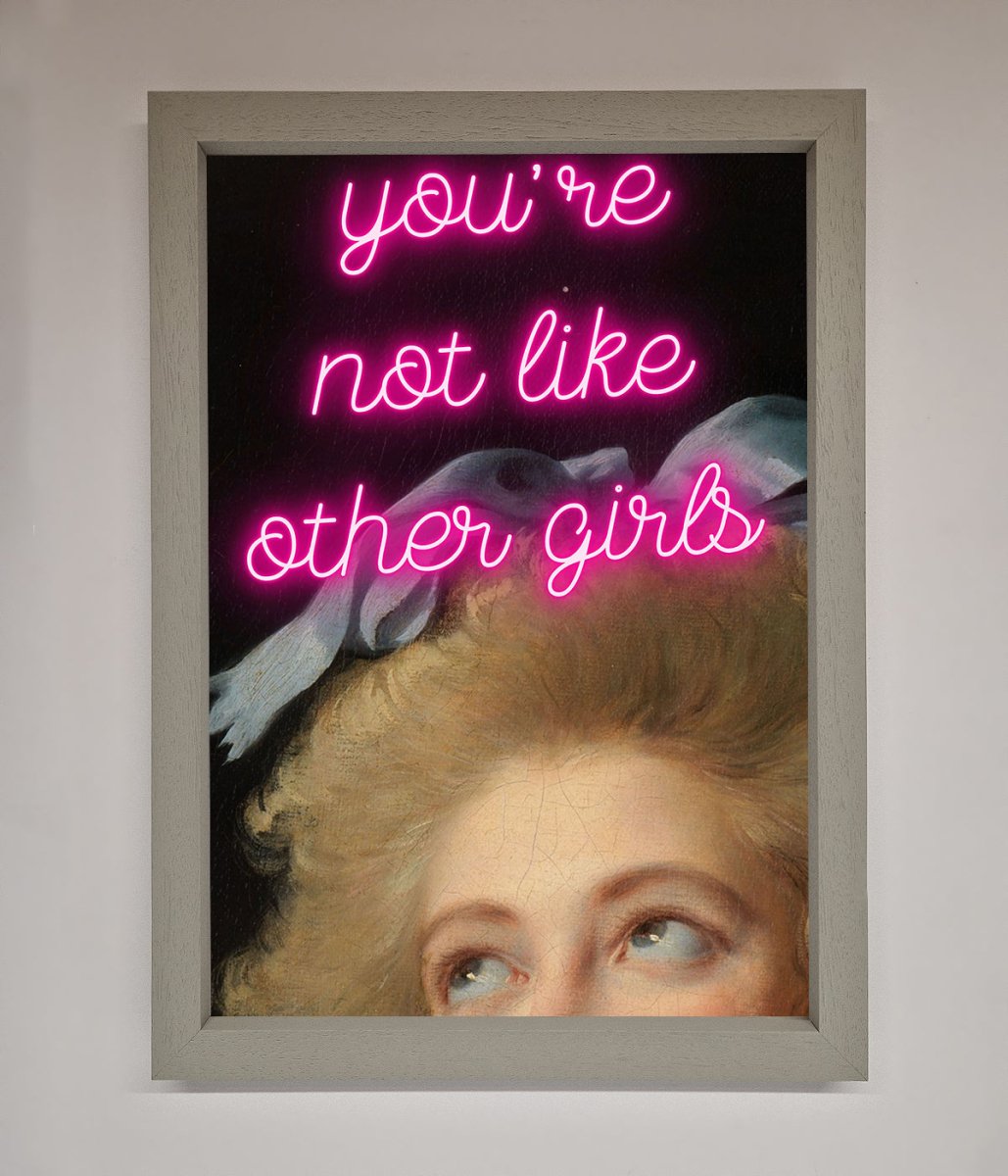 Youre Not Like Other Girls Framed Wall Art-3