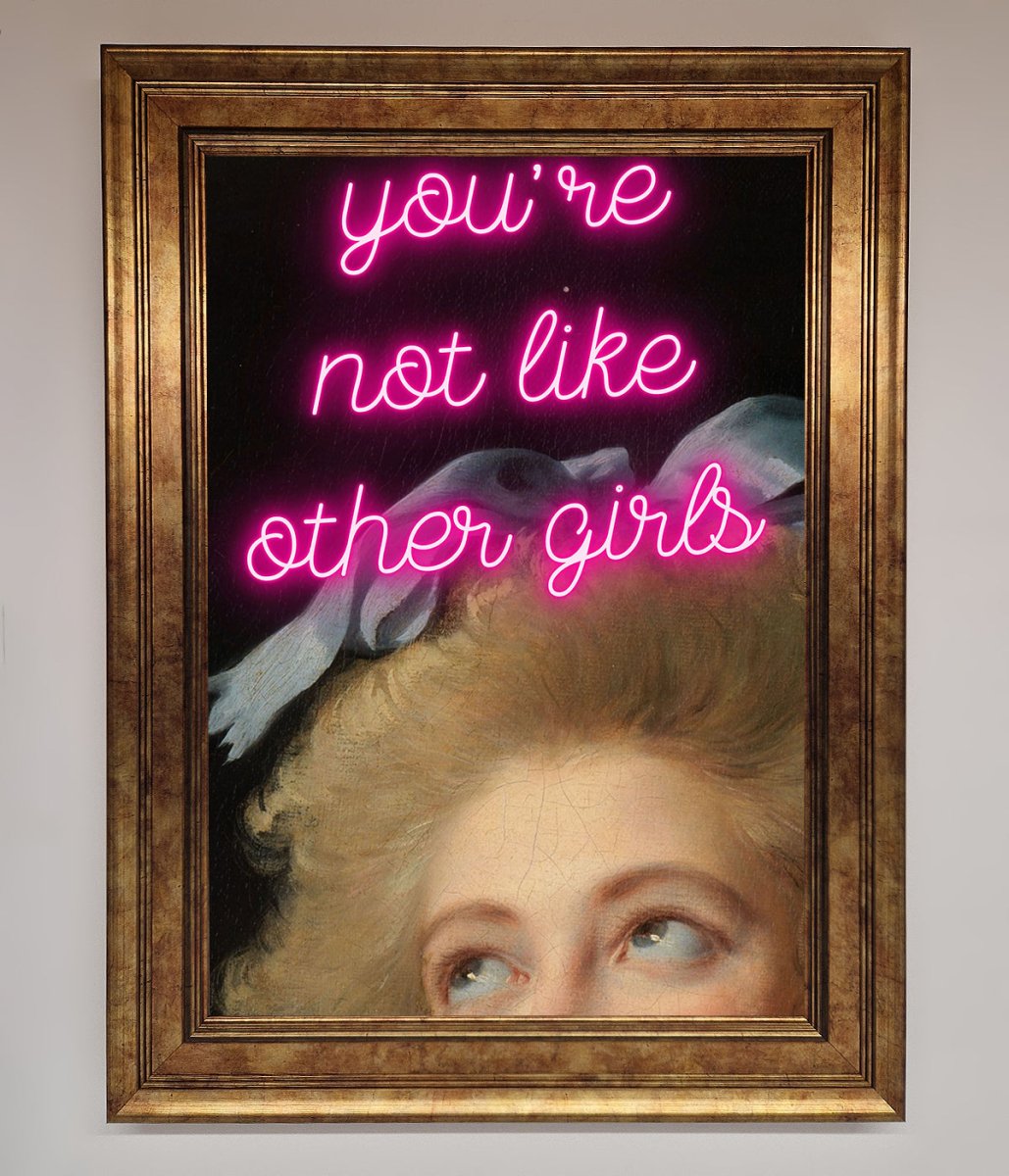 Youre Not Like Other Girls Framed Wall Art-6