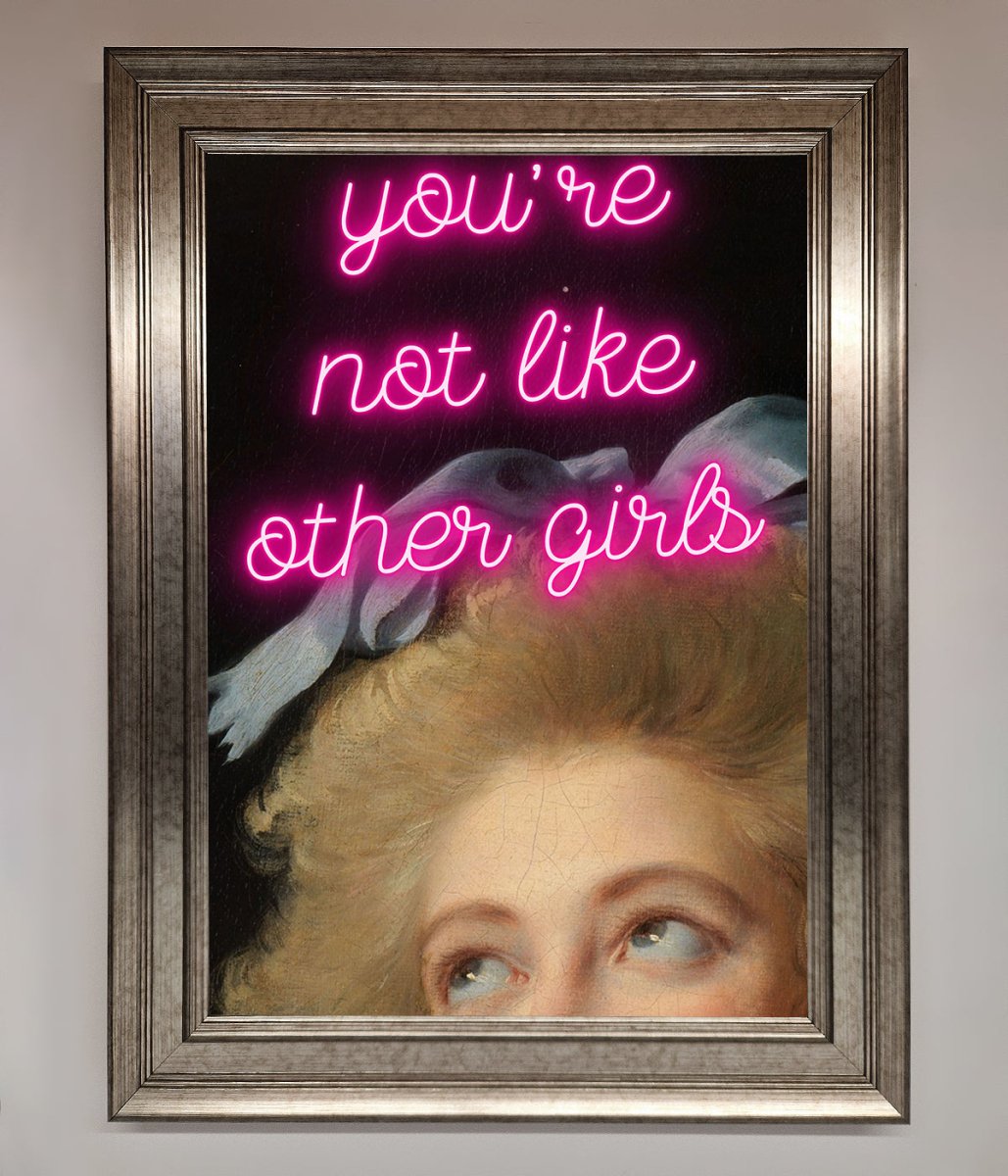 Youre Not Like Other Girls Framed Wall Art-0