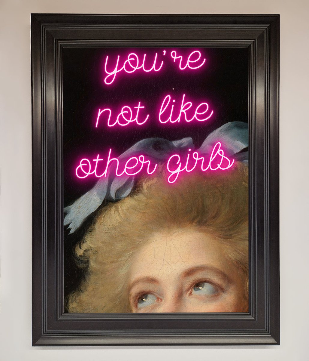 Youre Not Like Other Girls Framed Wall Art-5