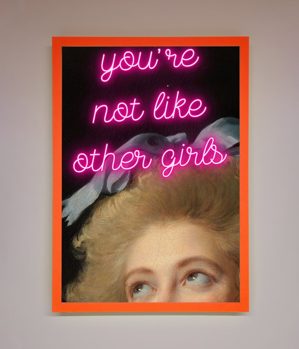 Youre Not Like Other Girls Framed Wall Art-10