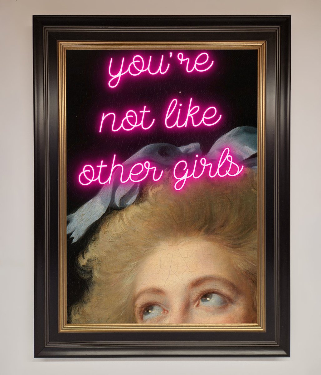 Youre Not Like Other Girls Framed Wall Art-8