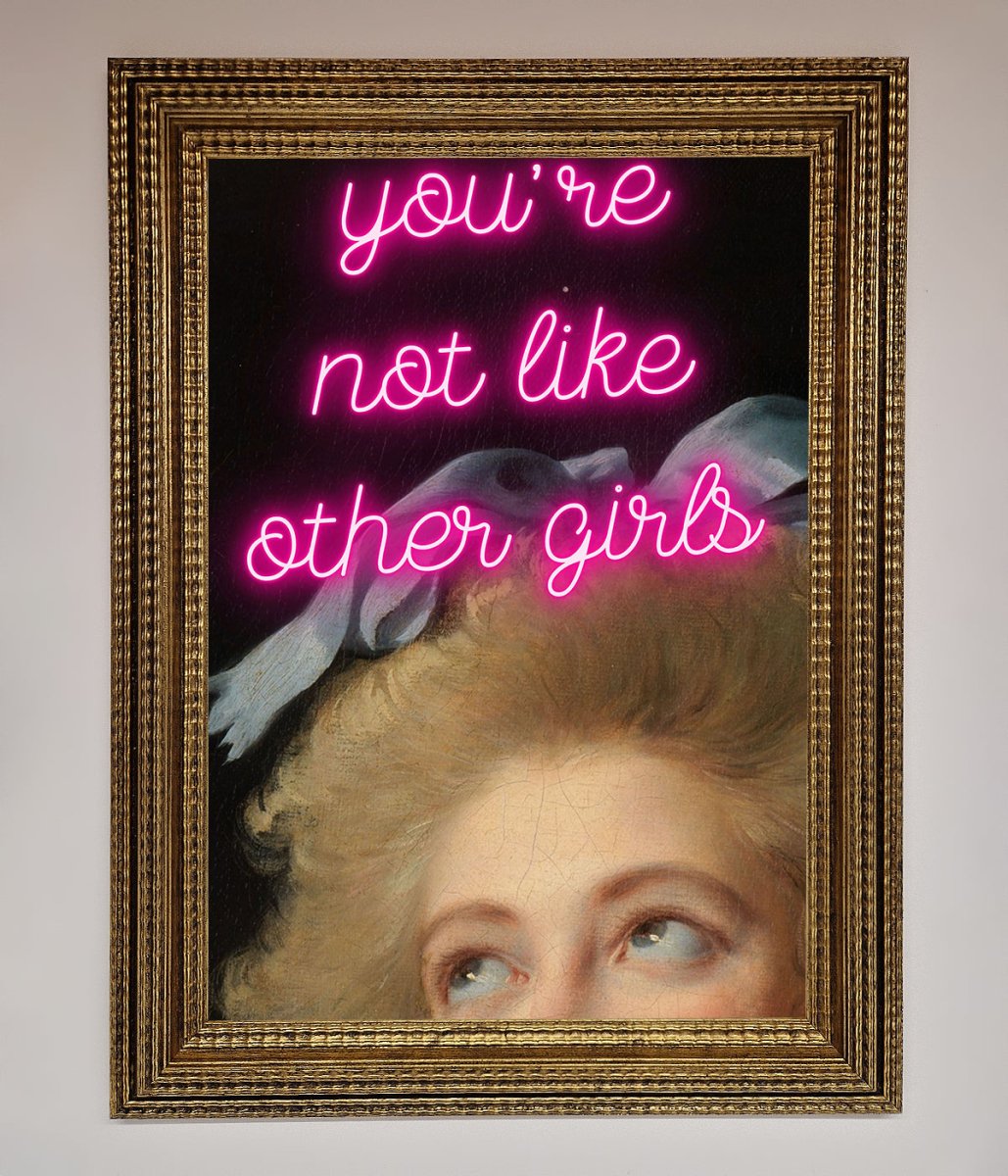 Youre Not Like Other Girls Framed Wall Art-15