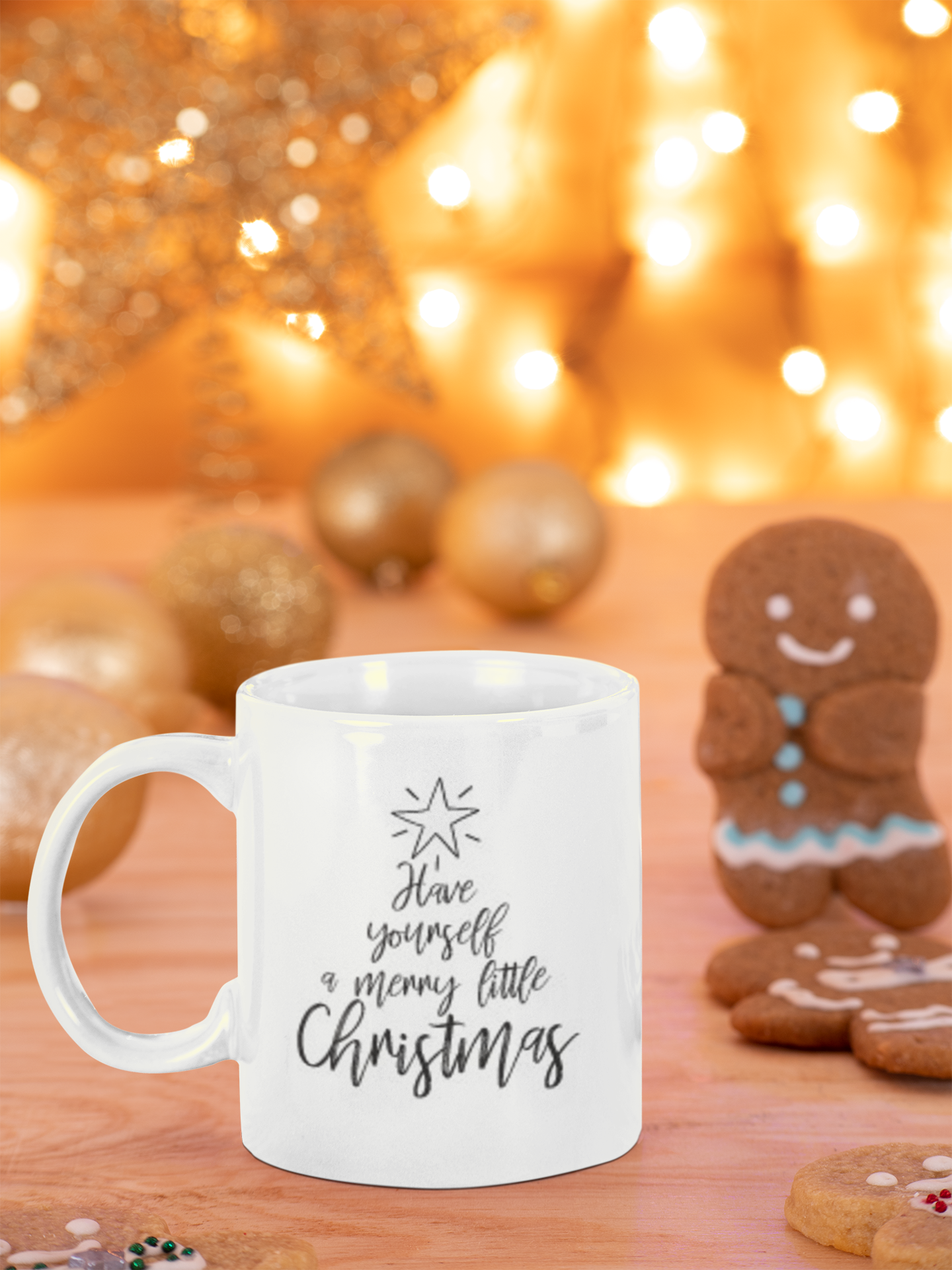 Star Have Yourself A Merry Little Christmas Ceramic Mug-0