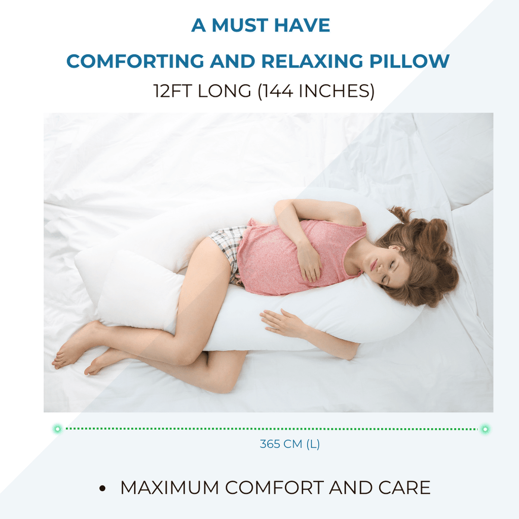 12 Ft Maternity Pillow And Case - Grey Floral-2
