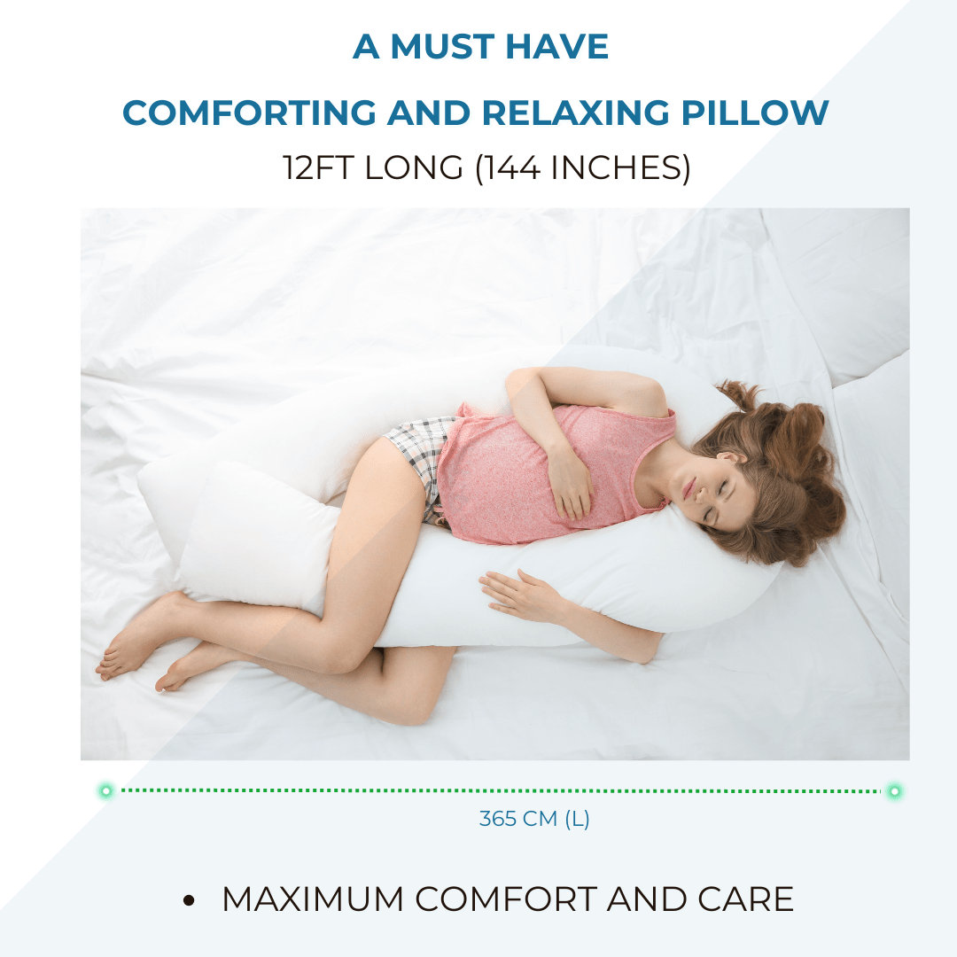 12 Ft Maternity Pillow And Case - Grey Floral-2