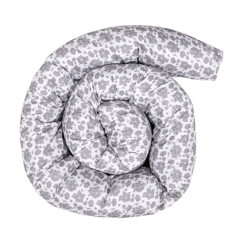 12 Ft Maternity Pillow Case - Grey Floral-2