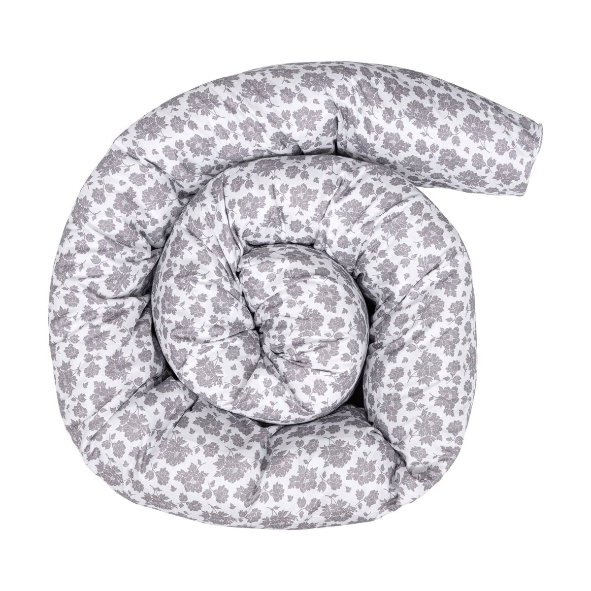 12 Ft Maternity Pillow Case - Grey Floral-2