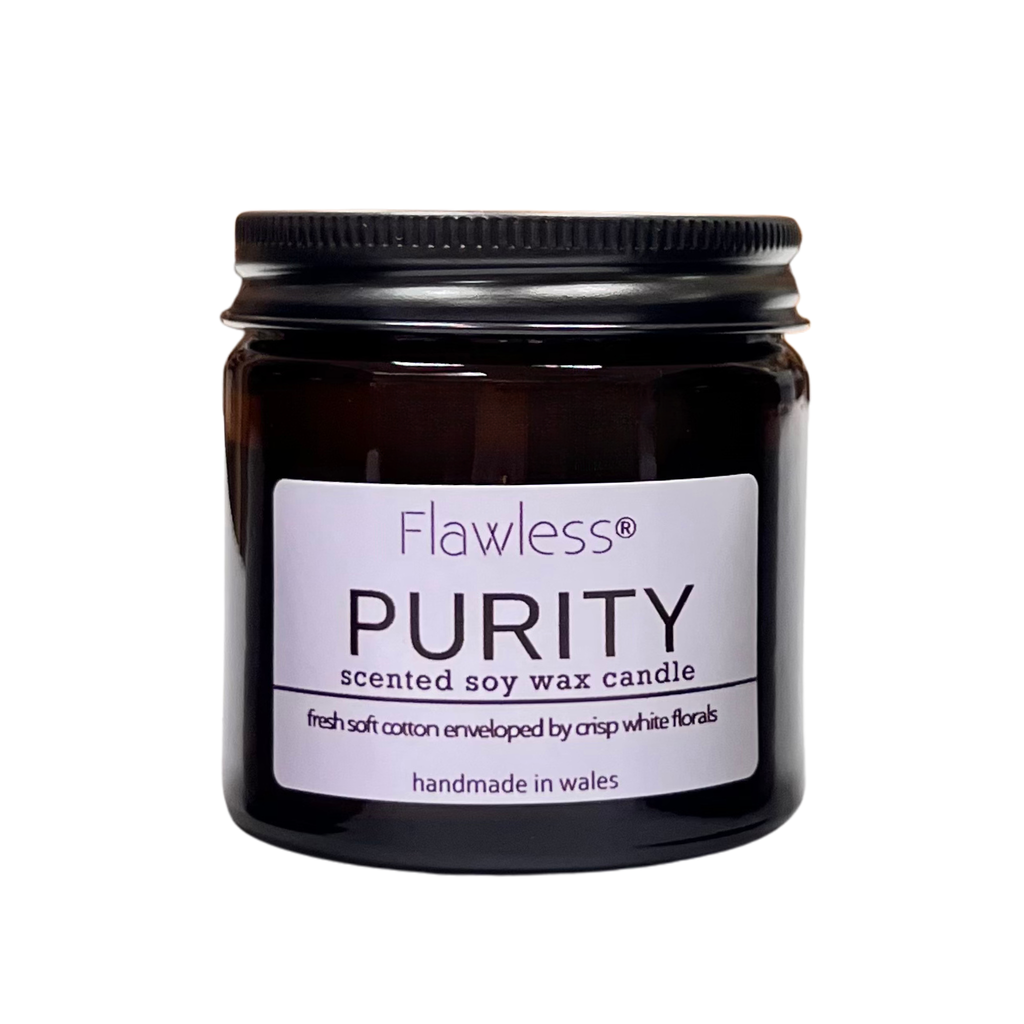 Clean Cotton and Baby Powder Vegan Soy Wax Candle - Purity-2