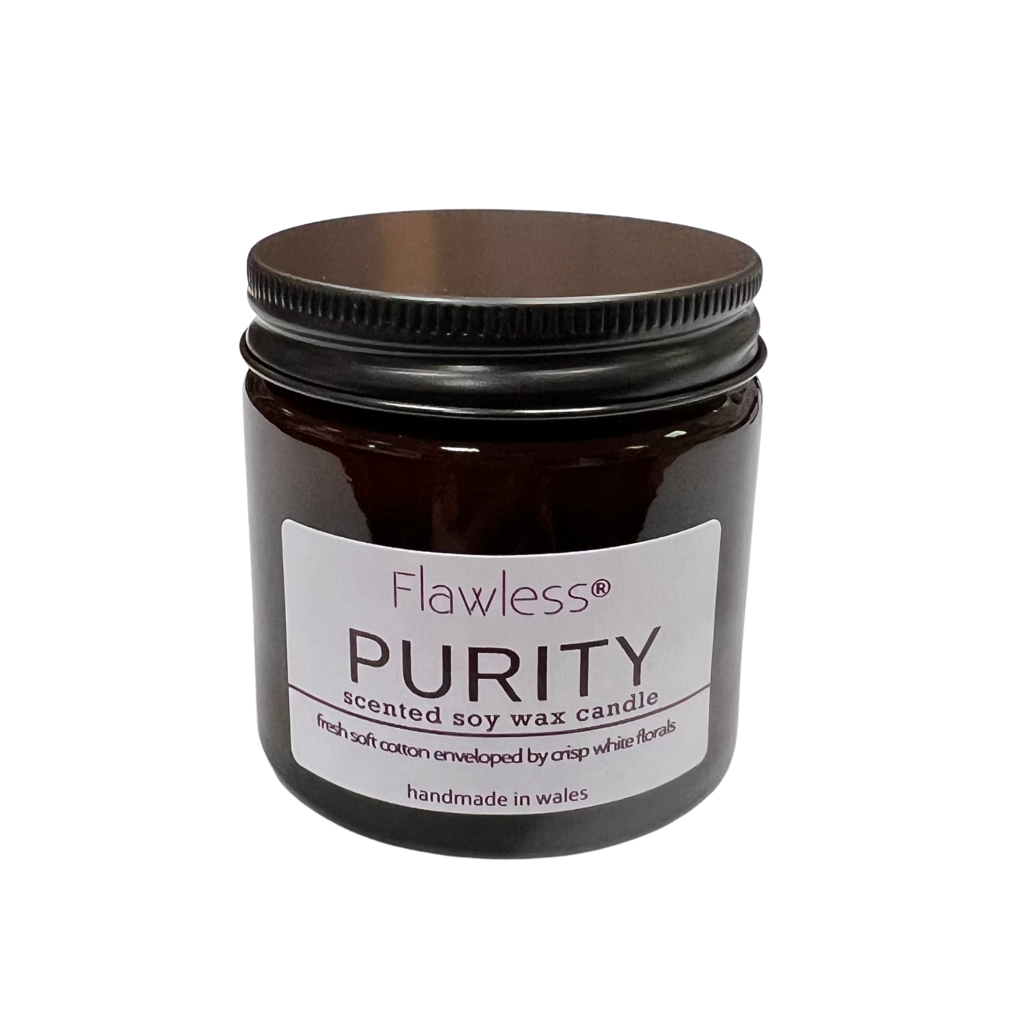 Clean Cotton and Baby Powder Vegan Soy Wax Candle - Purity-4