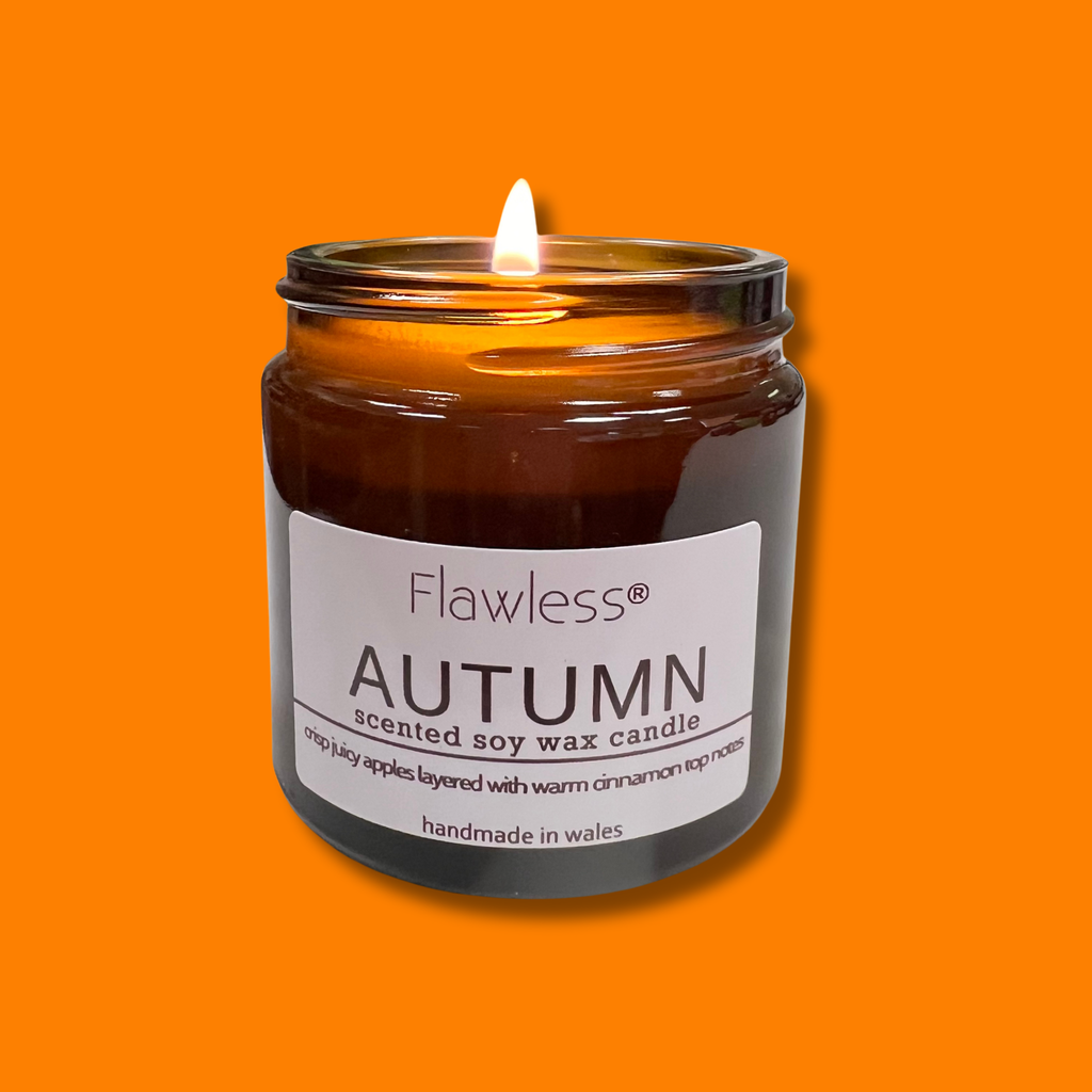 Apple and Cinnamon Scented Candle - Autumn-2