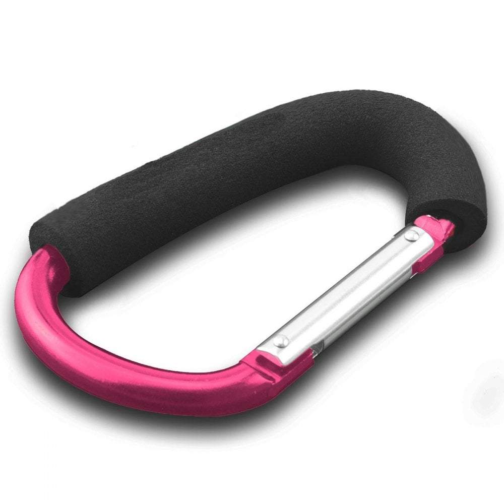 2x Large Buggy Clips - Pink-2