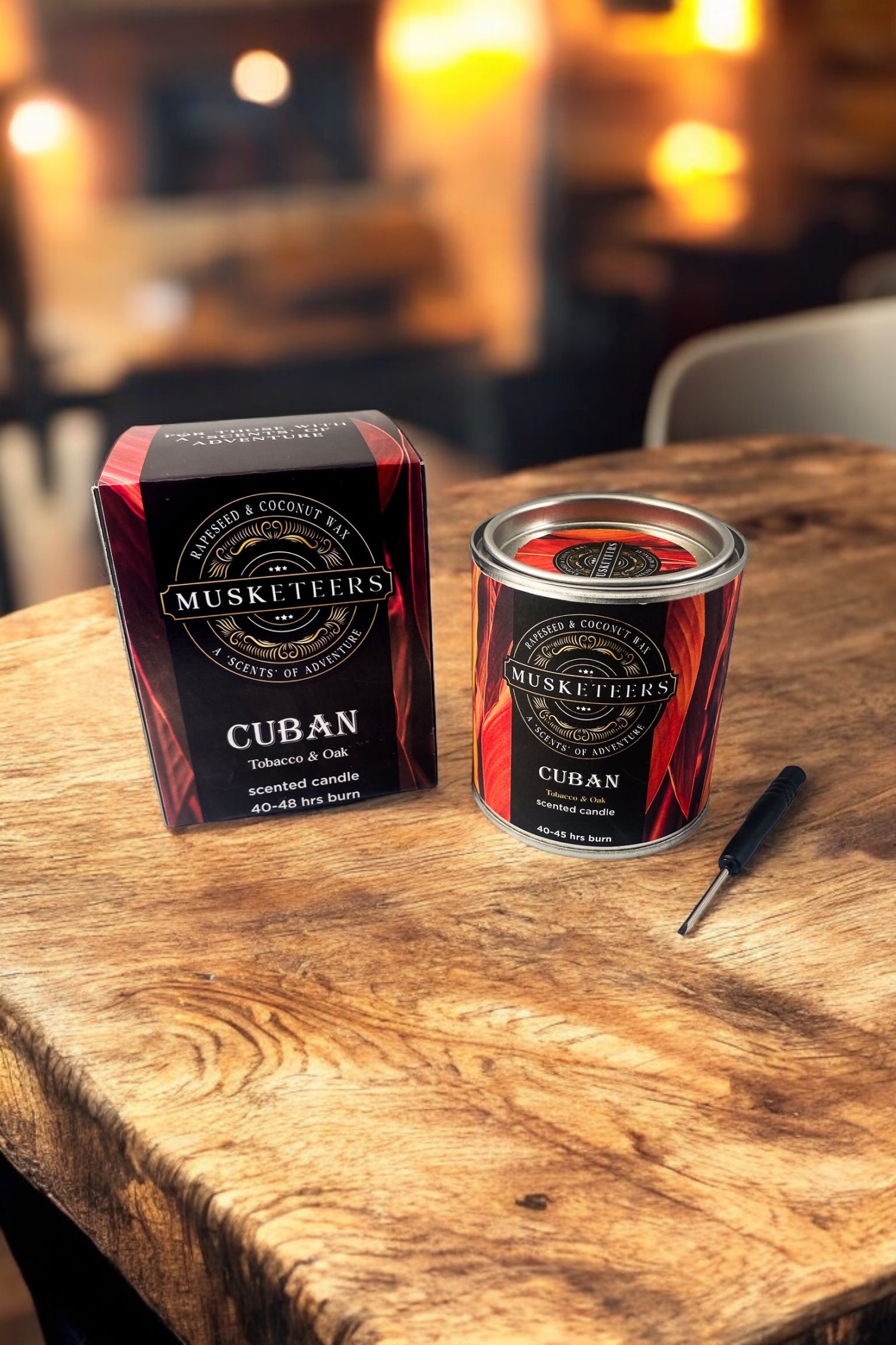 Cuban - Tobacco & Oak Scented Candle-3
