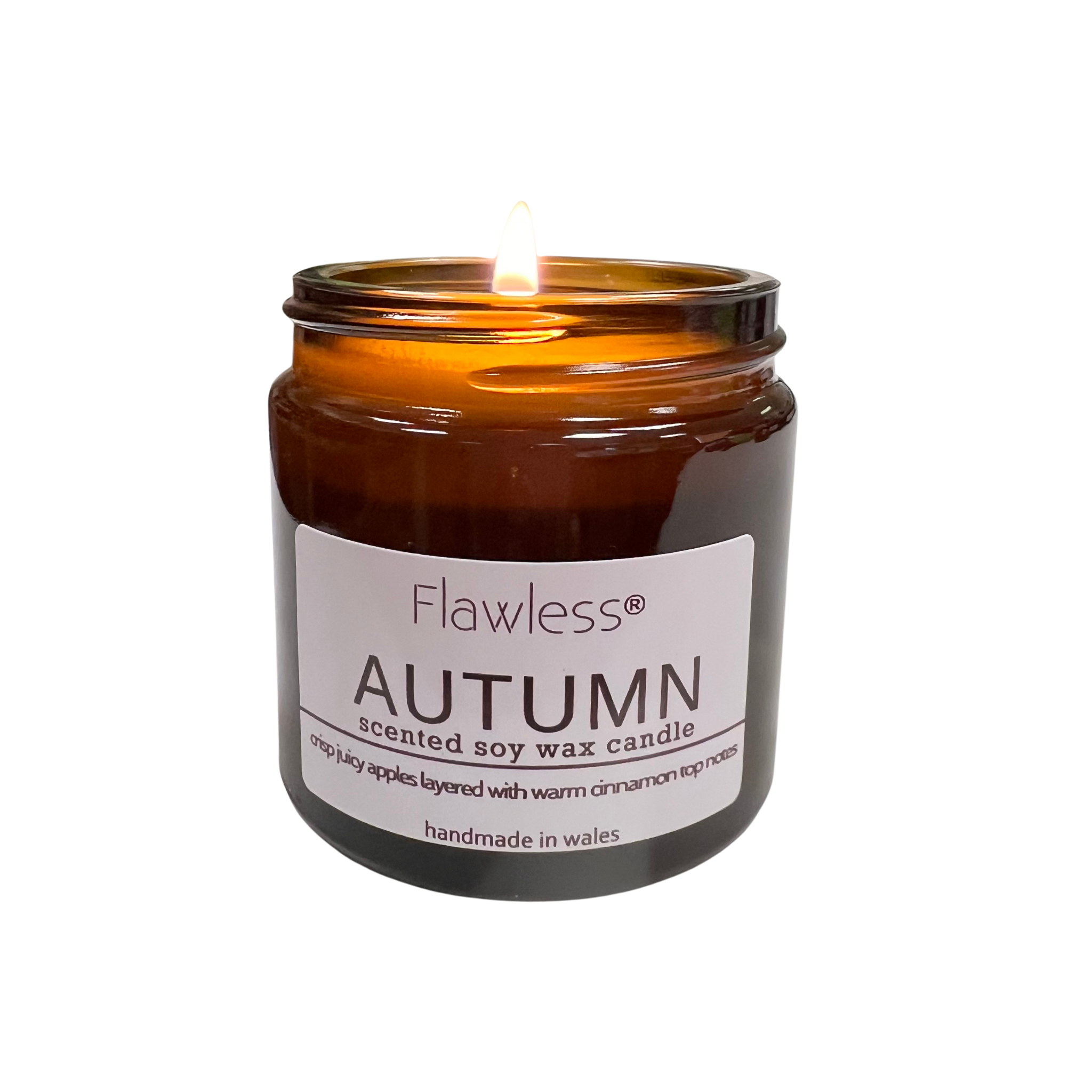 Apple and Cinnamon Scented Candle - Autumn-1