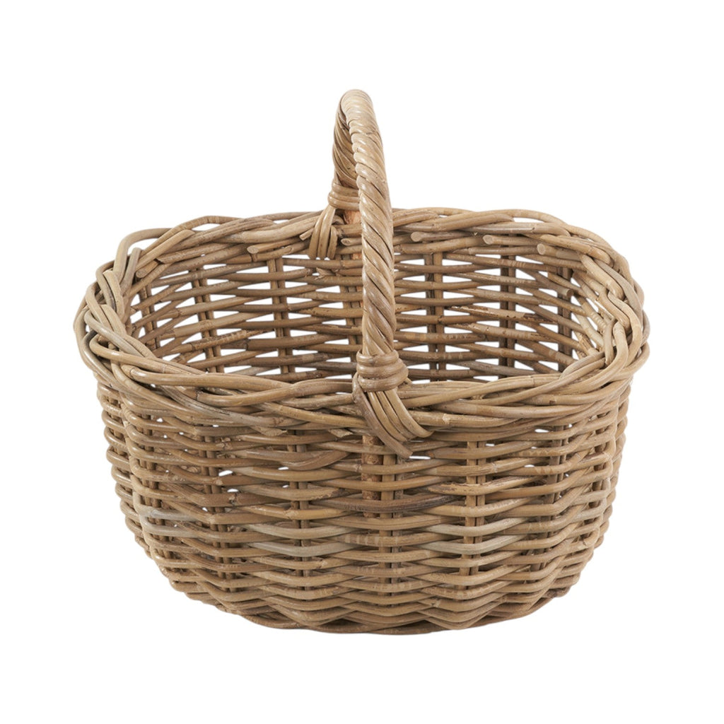 Grey Kubu Rattan Shopping Basket-1