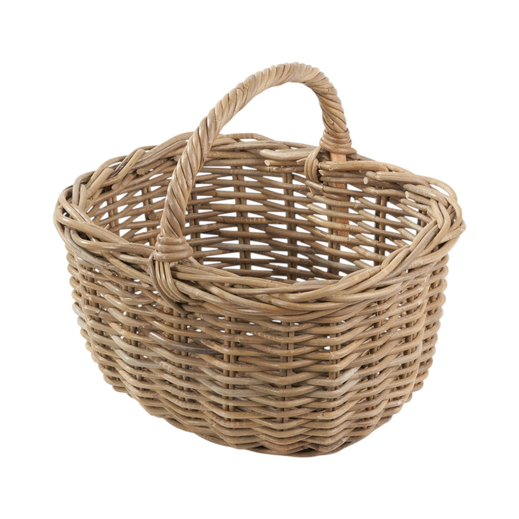 Grey Kubu Rattan Shopping Basket-0