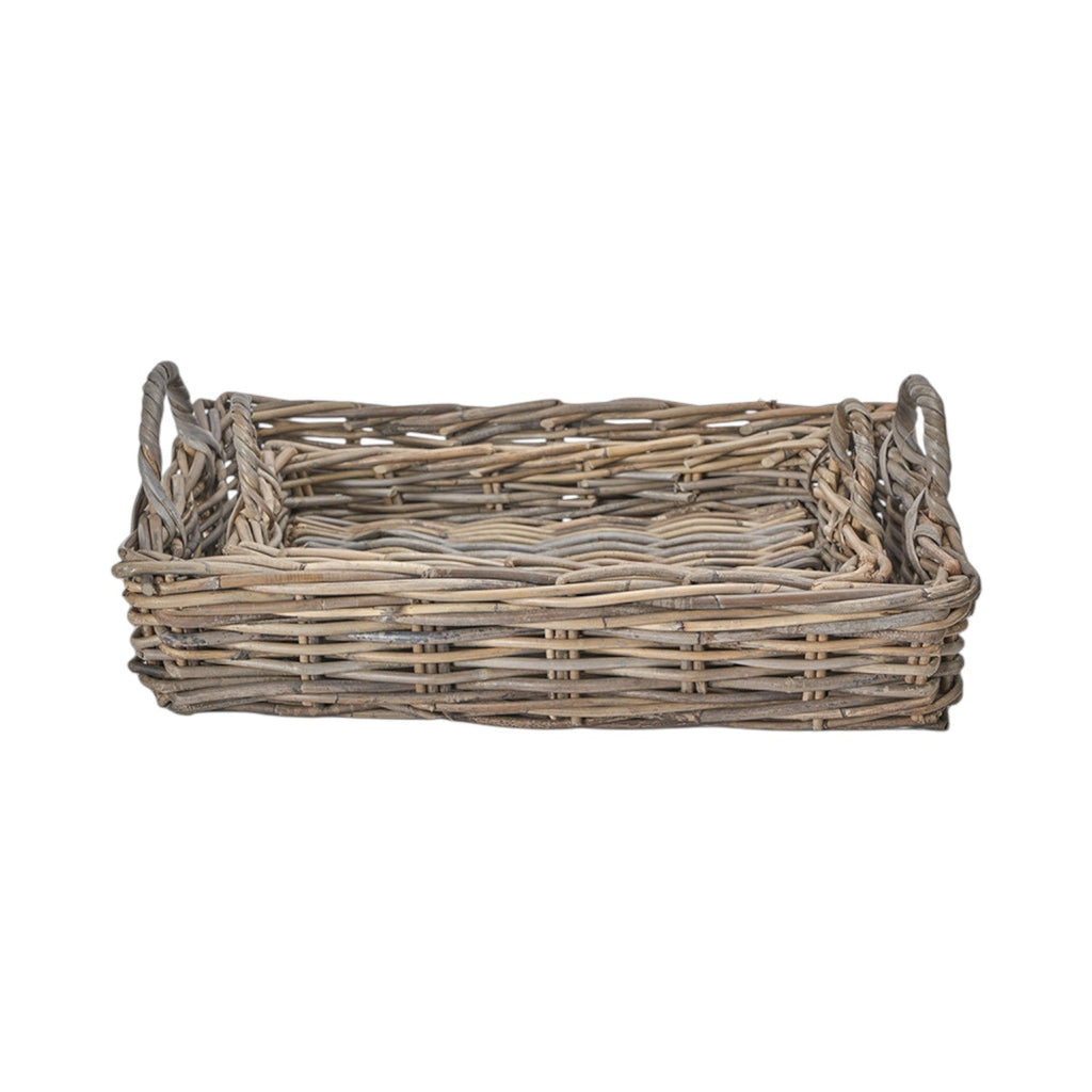 Set of 2 Grey Kubu Basket Trays-1