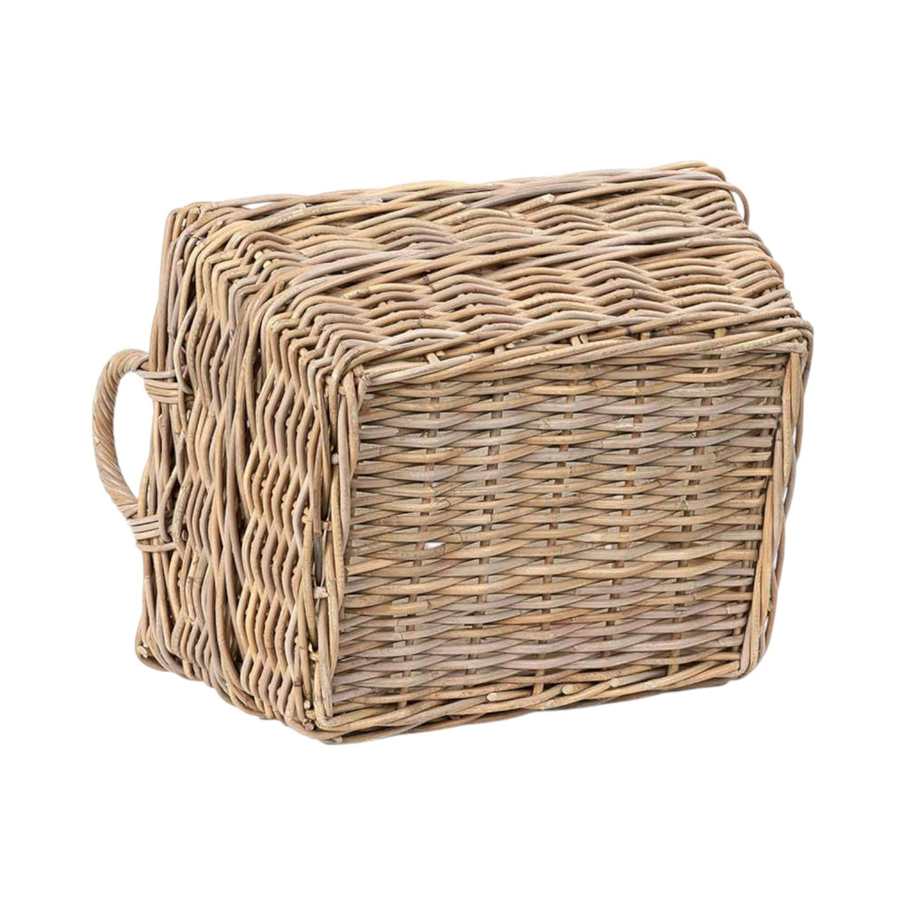 Grey Kubu Rectangular Handled Laundry Basket-3