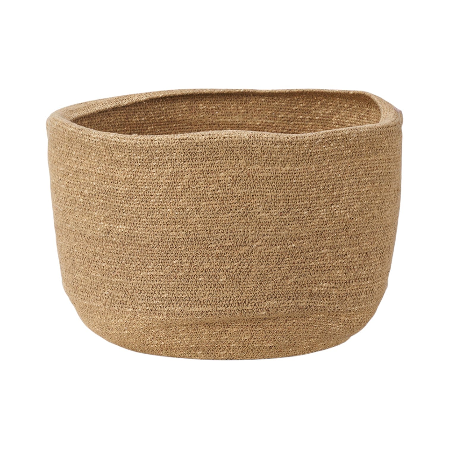 Seagrass Natural Round Basket-0