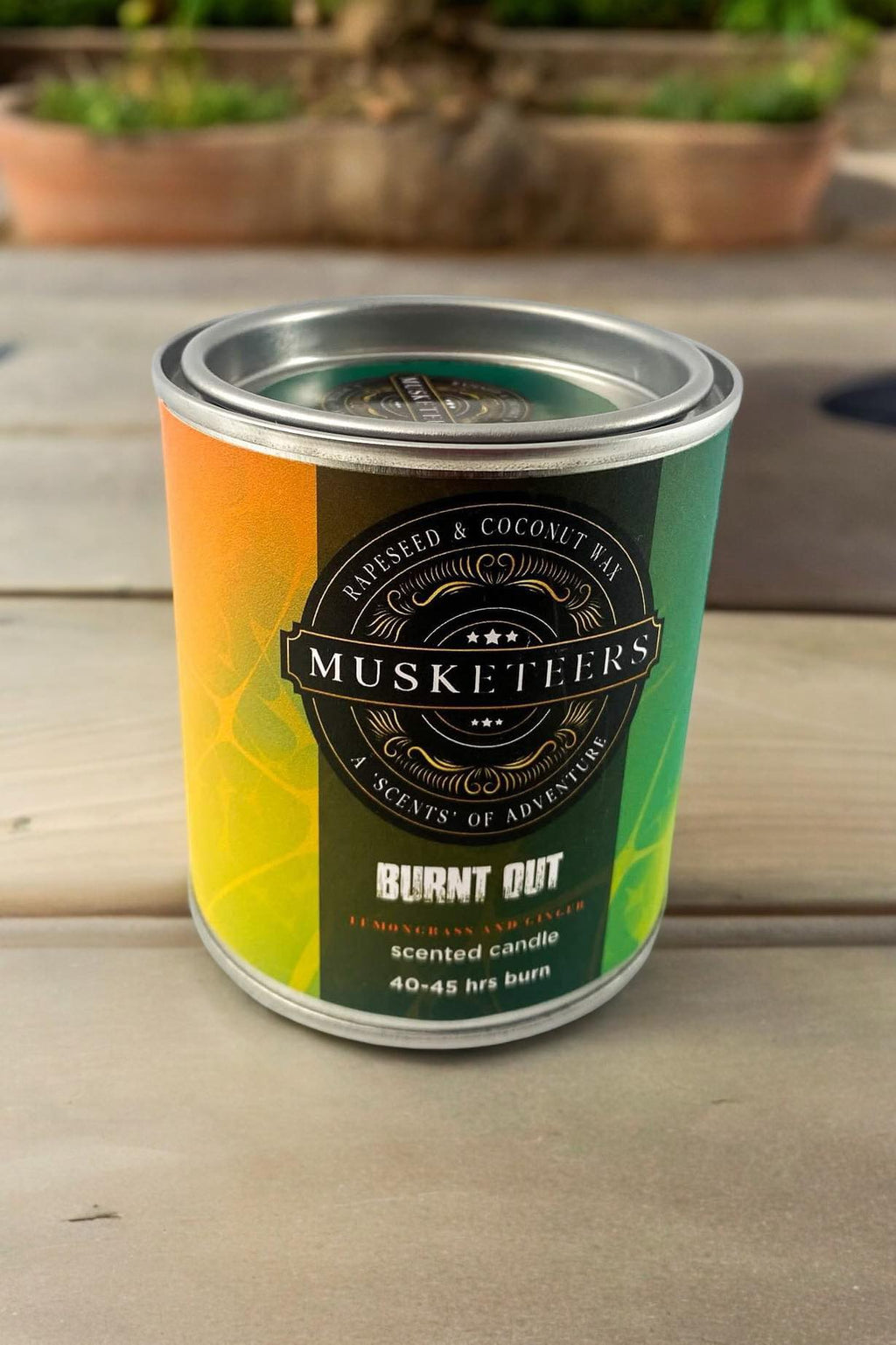 Burnt Out - Lemongrass/Ginger Mini Scented Candle-1