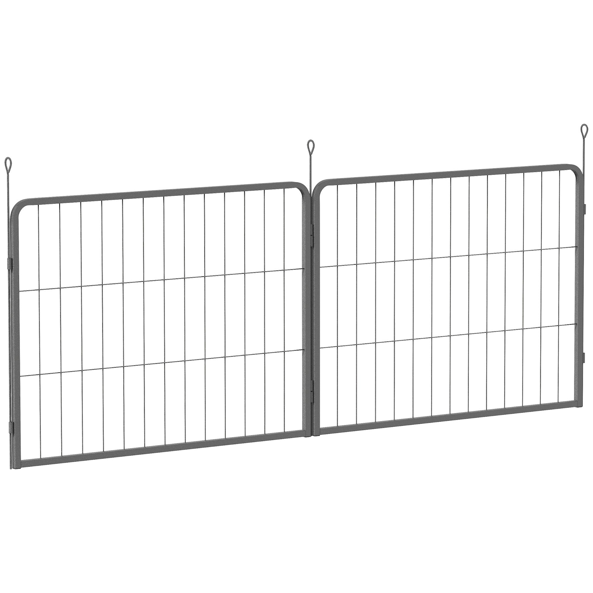 2 Piece Dog Pen Expansion Pack for 60cm High Pet Playpen with 3 Stakes, for Small Dogs-0