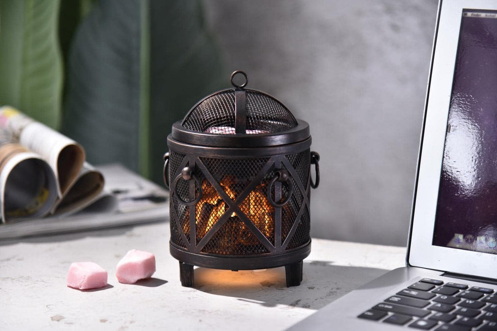 Fireplace Style Wax Melt Burner-2