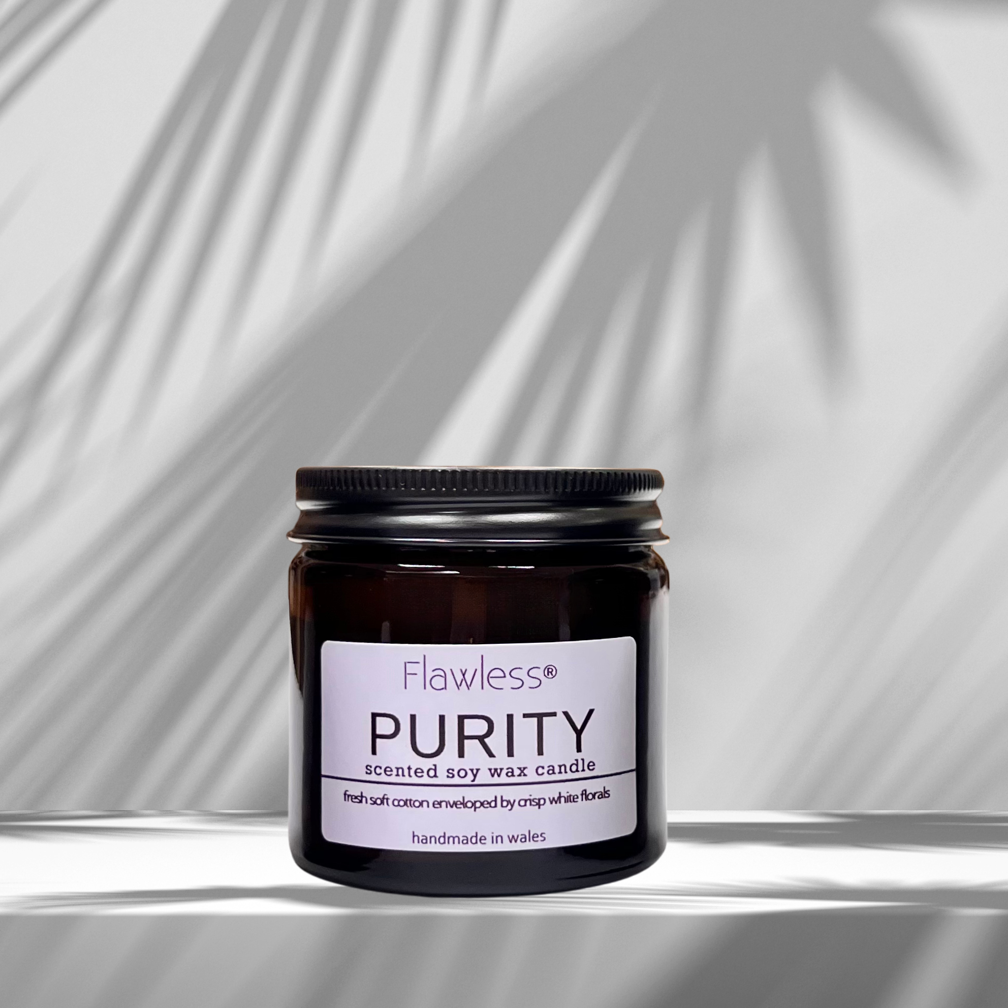 Clean Cotton and Baby Powder Vegan Soy Wax Candle - Purity-0