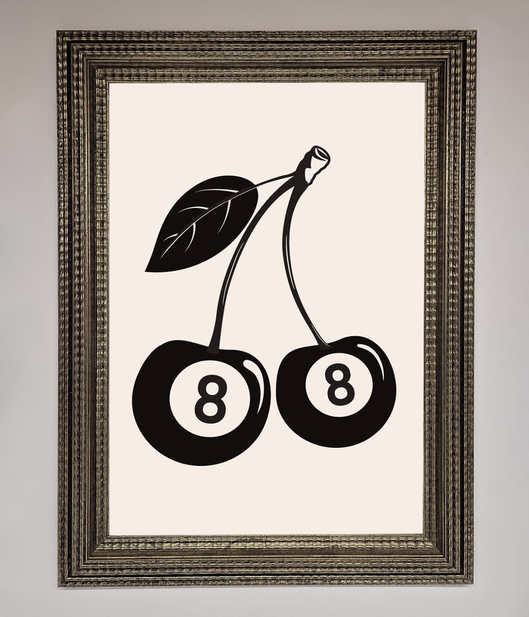 8 Ball Cherries Framed Wall Art-9
